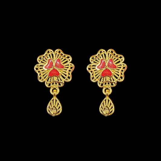 Pentagon Meena Locket Set - My Golden Wish