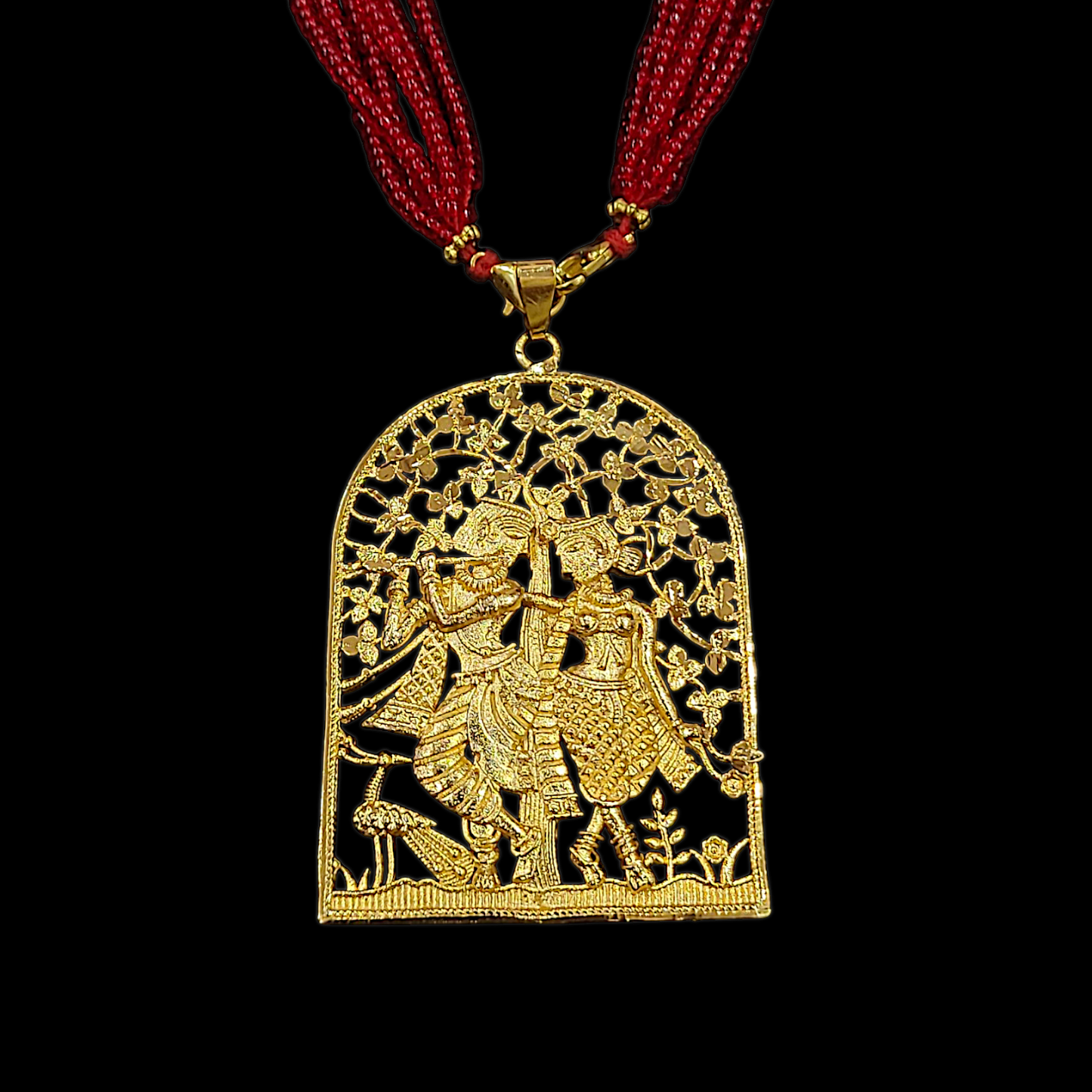 Radha Krishna Locket Set