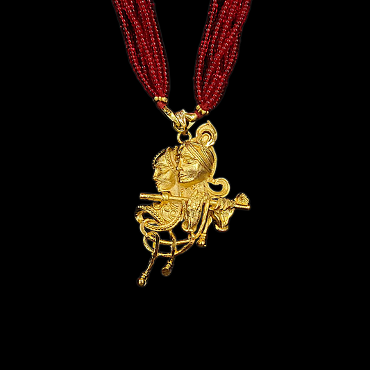 Radha Krishna Avatar Locket Set - My Golden Wish