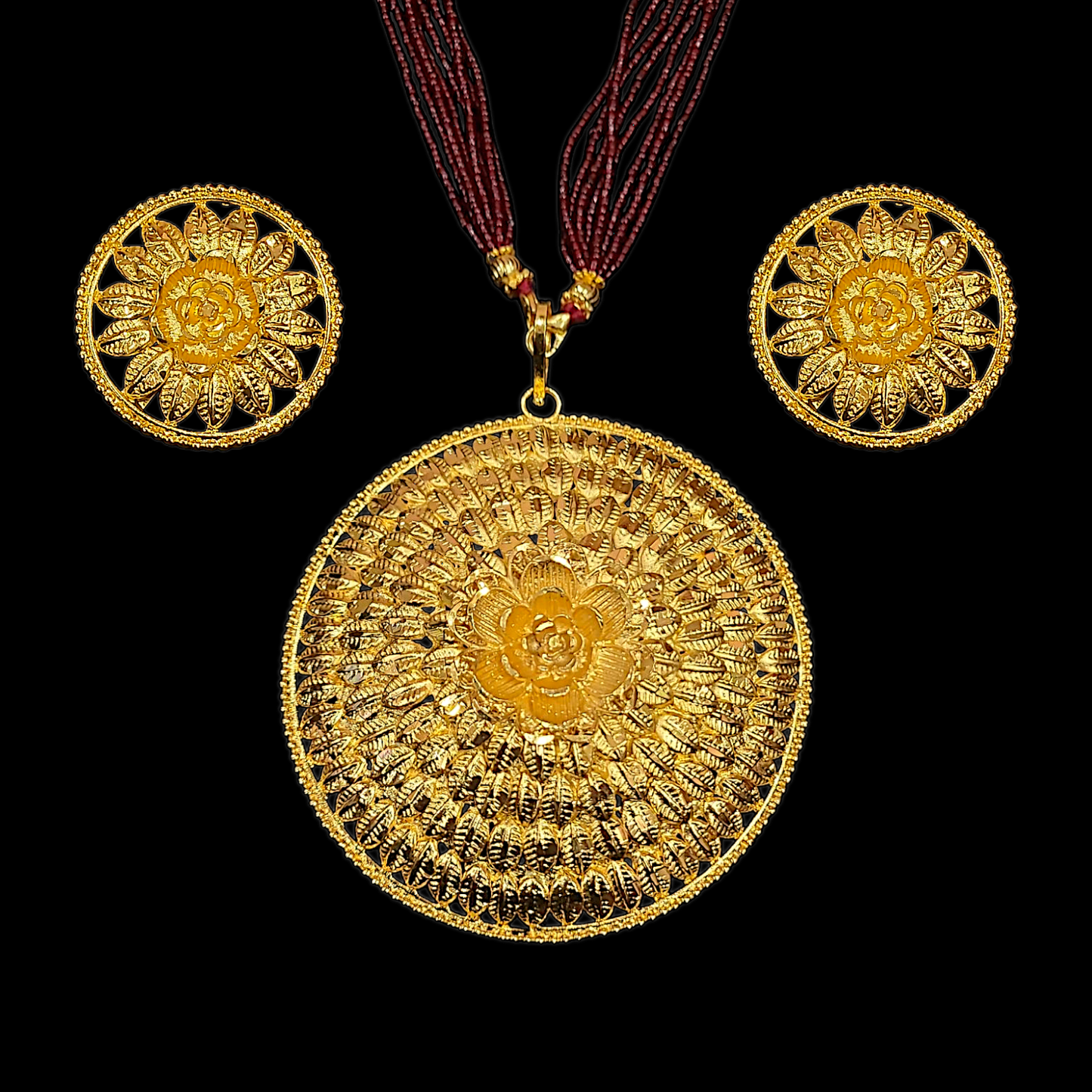 Big FLower Locket Set
