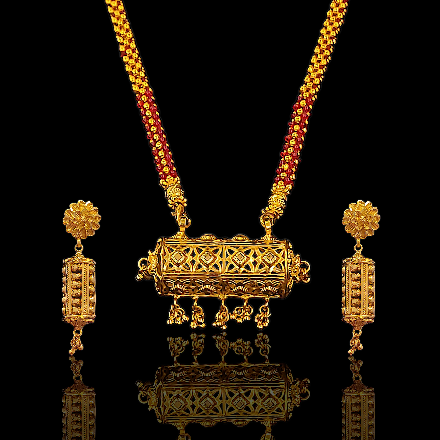 Dhol Locket Set