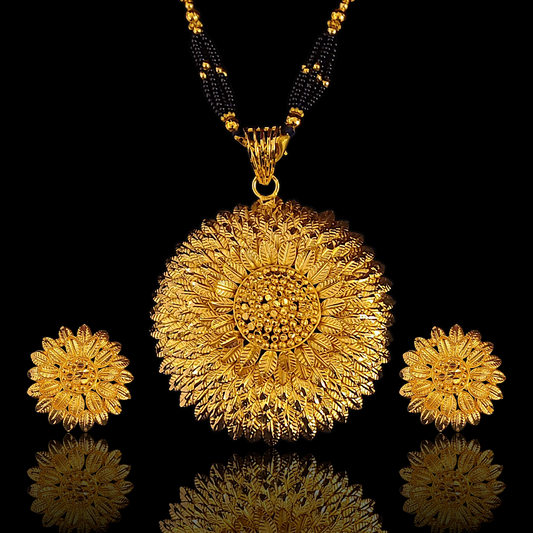 3D Flower Locket Set - My Golden Wish