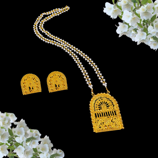 Temple Pearl Set - My Golden Wish