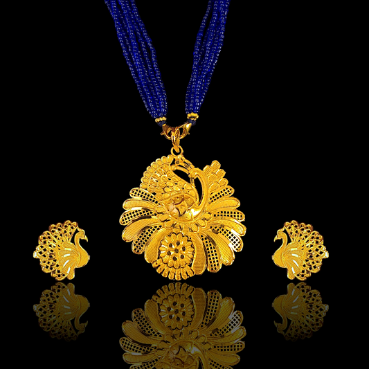 Peacock Locket Set - My Golden Wish