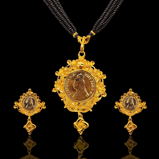 Designer Ginni Locket Set - I - My Golden Wish