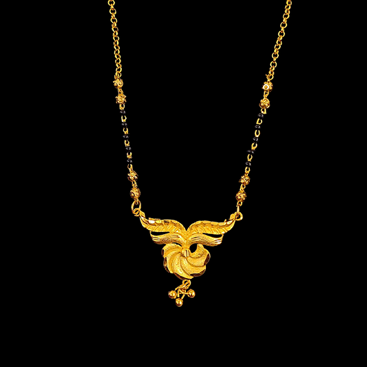 Spiral Flower Mangalsutra - My Golden Wish