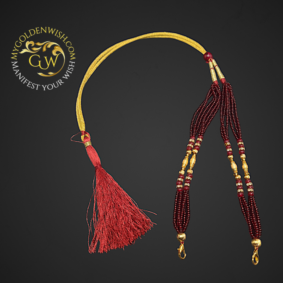 Premium Beads Tarsel ( Tassel ) - Design 4 - My Golden Wish