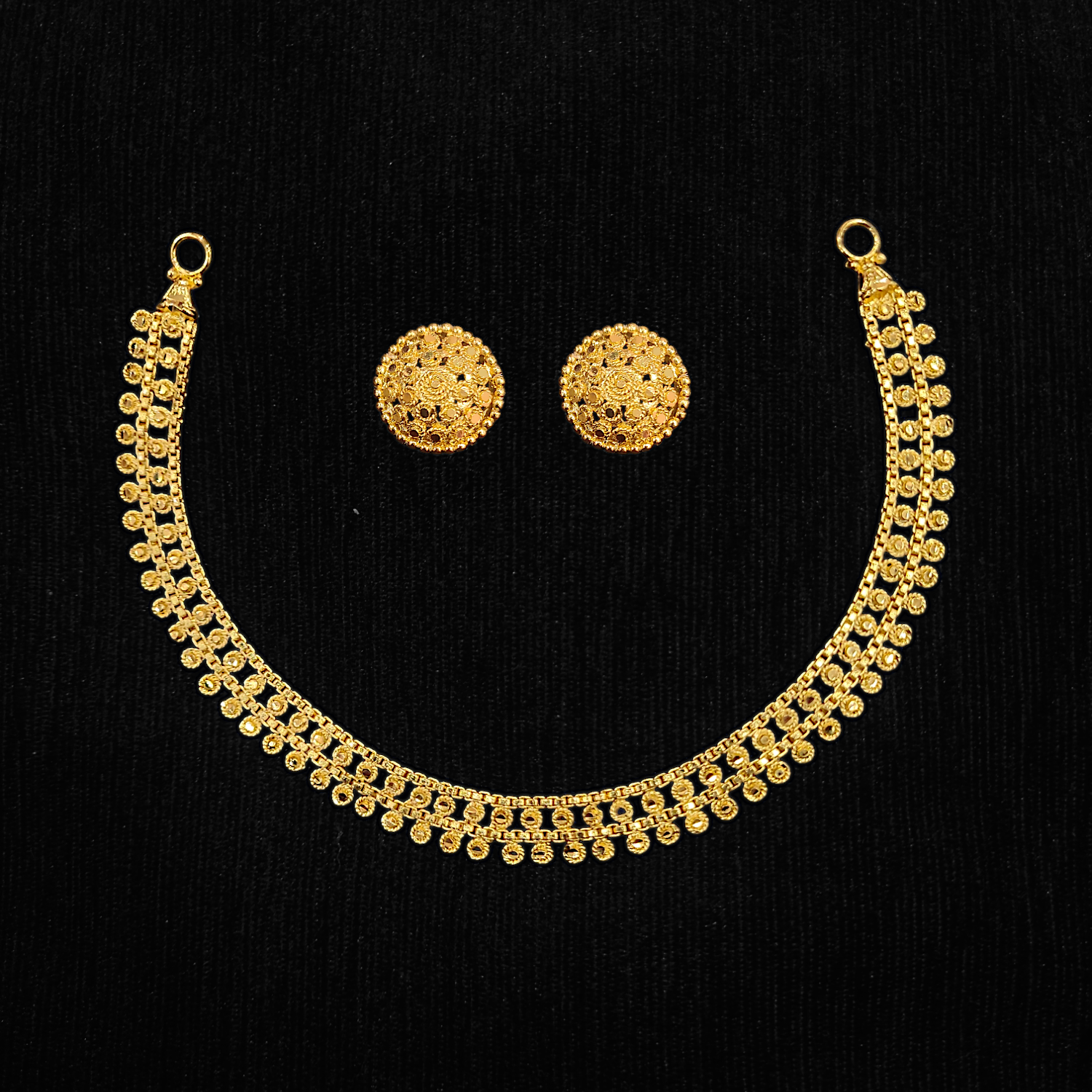 Sleek Chatai Necklace Set - My Golden Wish