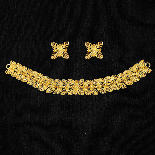 Leaf Choker Set - My Golden Wish