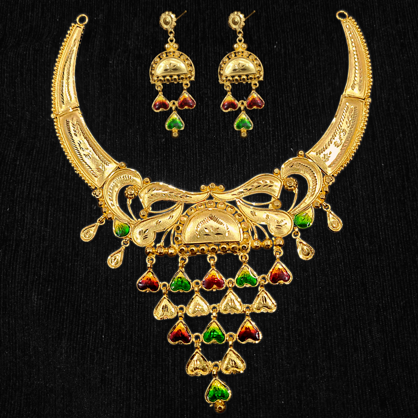 Heart Hasuli Necklace - My Golden Wish