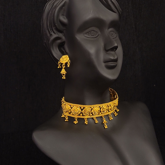 Rose Choker Set - My Golden Wish