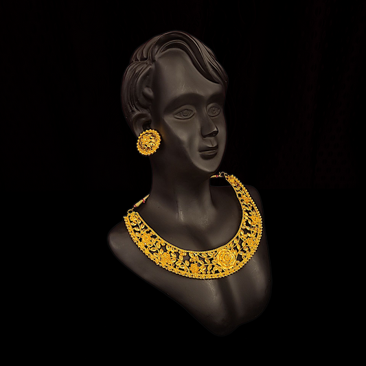 Rose Necklace Set - My Golden Wish