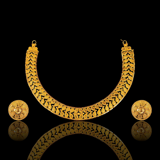 Gorgeous Sabeki Chatai Necklace Set - My Golden Wish