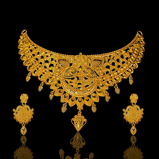 Leaf Crown Choker Set