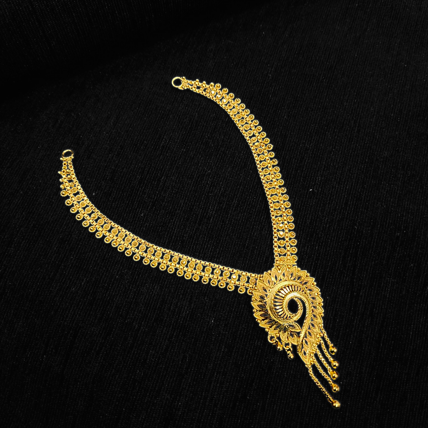 Spiral Chatai Necklace set - My Golden Wish