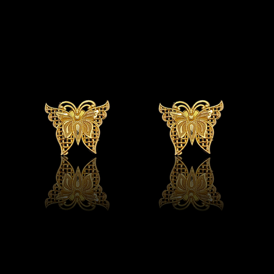 Butterfly Pearl Choker Set - My Golden Wish