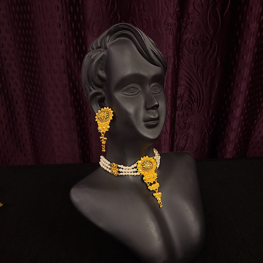 Jhalar Pearl Choker Set - My Golden Wish