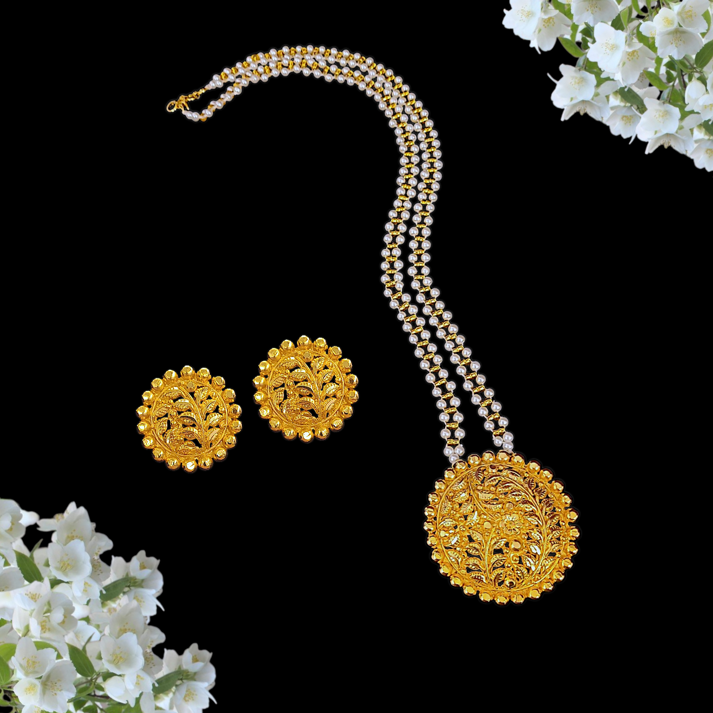 Round Pearl Set