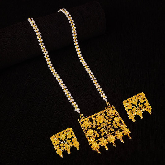 Flower Pearl Chain Set - My Golden Wish