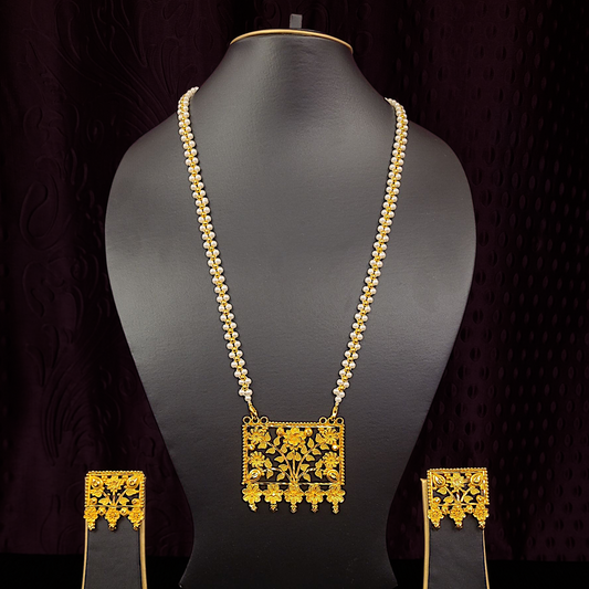 Flower Pearl Chain Set - My Golden Wish