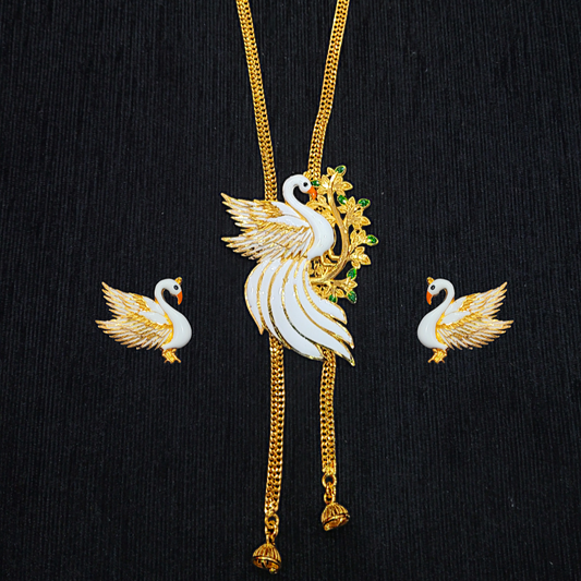 3D Swan tie chain - My Golden Wish