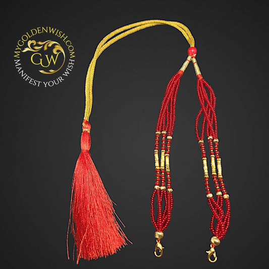 Premium Beads Tarsel ( Tassel ) - Design 8 - My Golden Wish