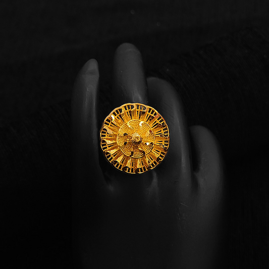 Floral Spiral Ring - My Golden Wish