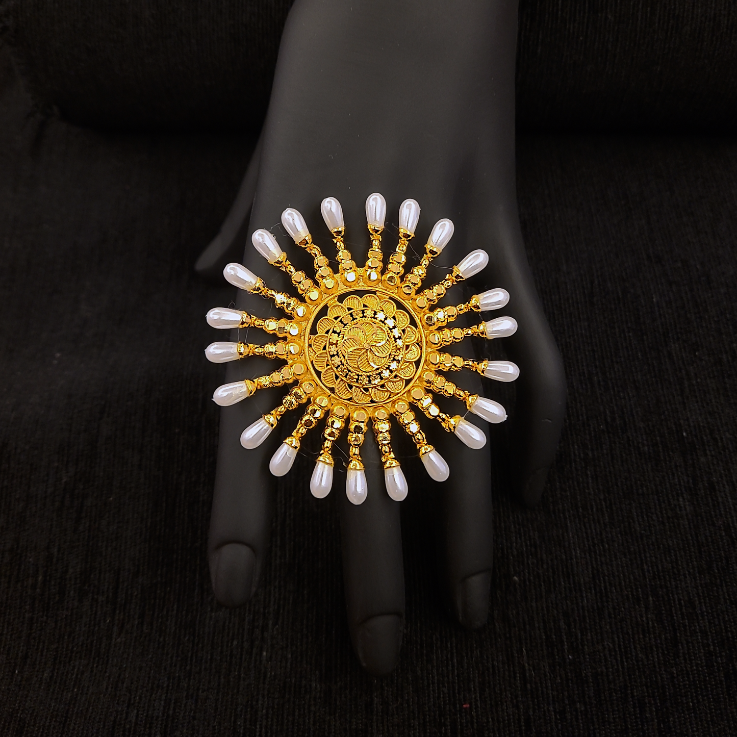 Adjustable Rice Pearl Ring