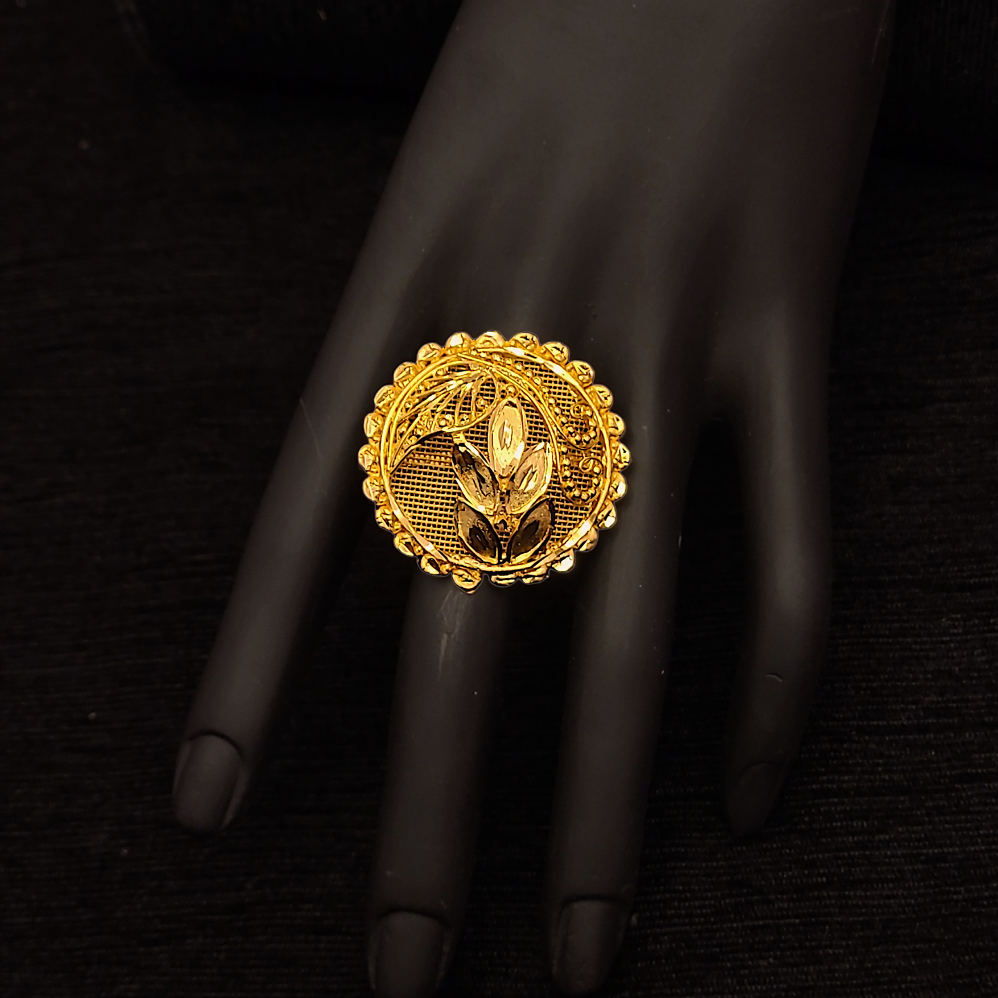 Adjustable Designer Net Ring