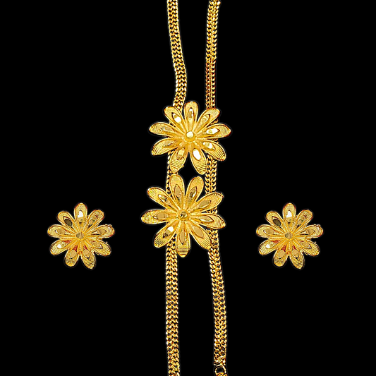 Double Flower Tie Chain - My Golden Wish