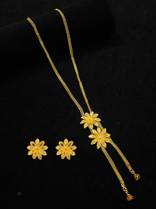 Double Flower Tie Chain - My Golden Wish