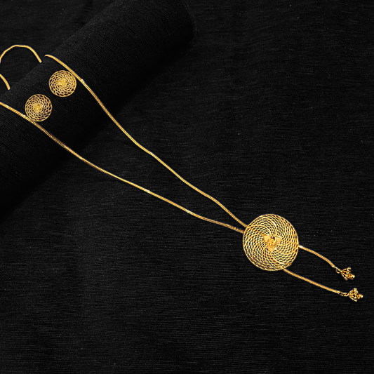 Round Spiral Tie Chain - My Golden Wish