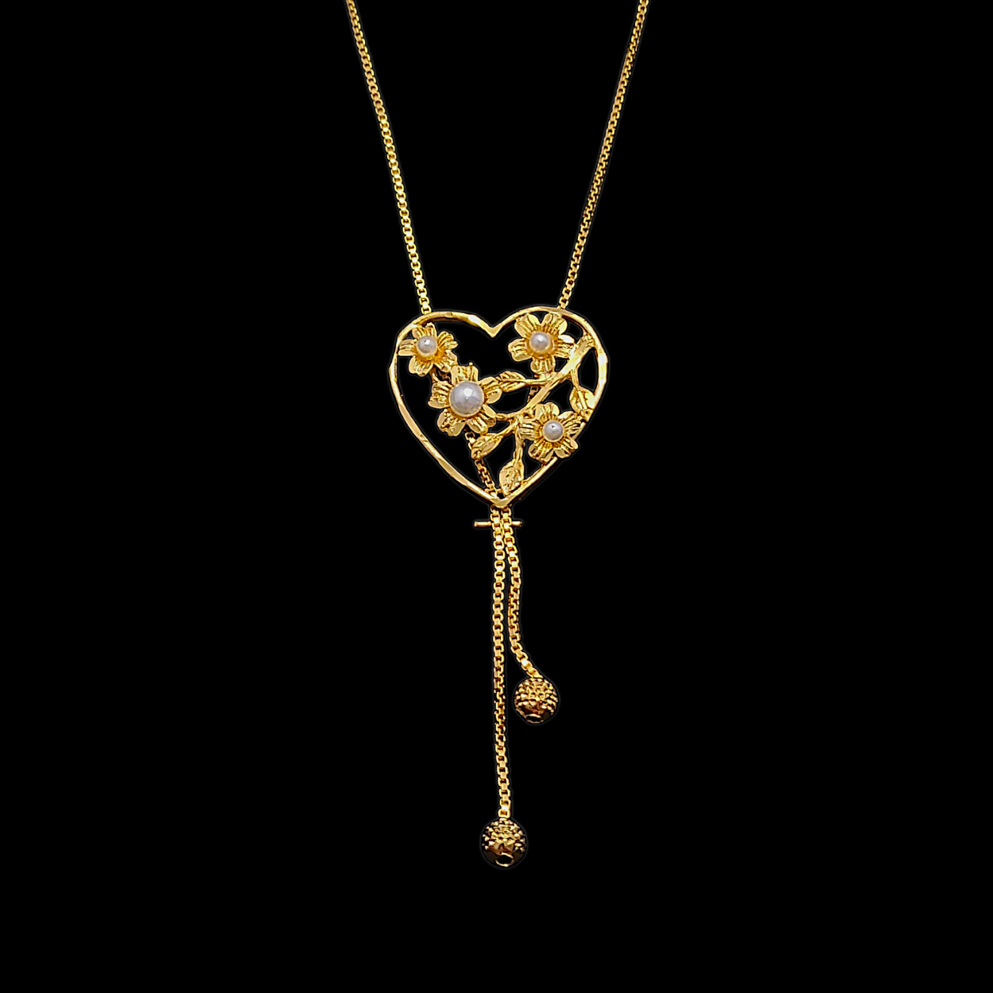Heart Tie Chain - My Golden Wish