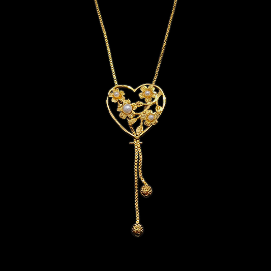 Heart Tie Chain - My Golden Wish