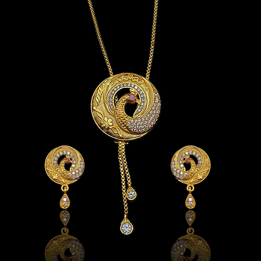 AD Peacock Tie Chain - My Golden Wish