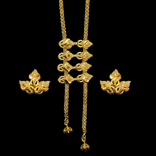 Multi Flower Tie Chain - My Golden Wish