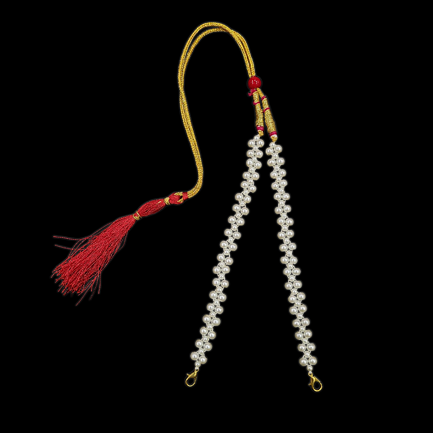 Luxurious Pearl Tarsel ( Tassel ) - Design 3 - My Golden Wish