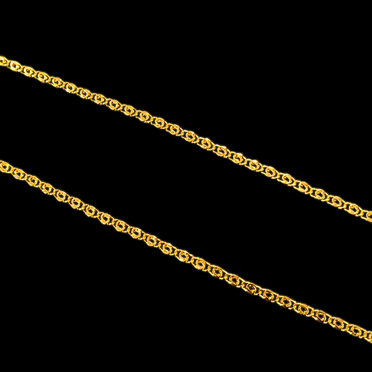 Thin Spiral Ring Chain - My Golden Wish