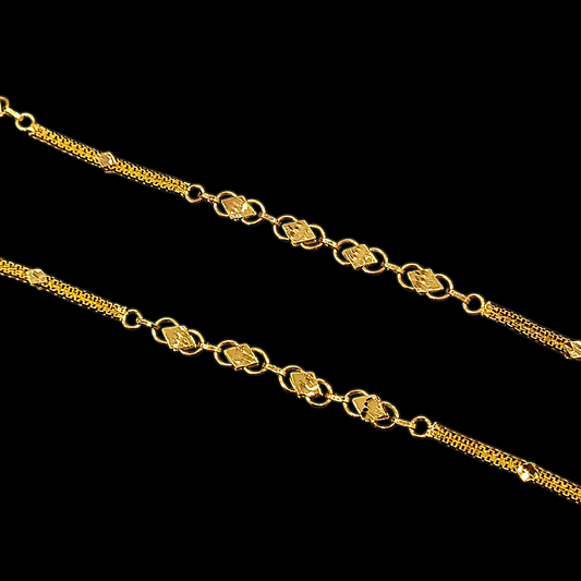 Sleek Stylish Spiral Ring Chain - My Golden Wish