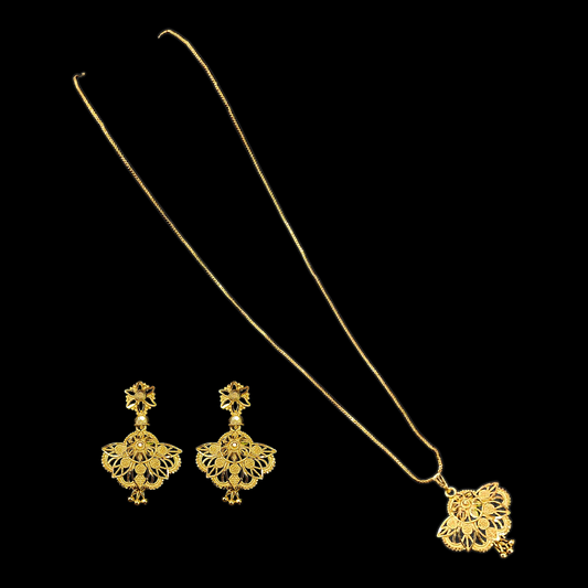 Radial Sleek Pendant Chain Set - My Golden Wish