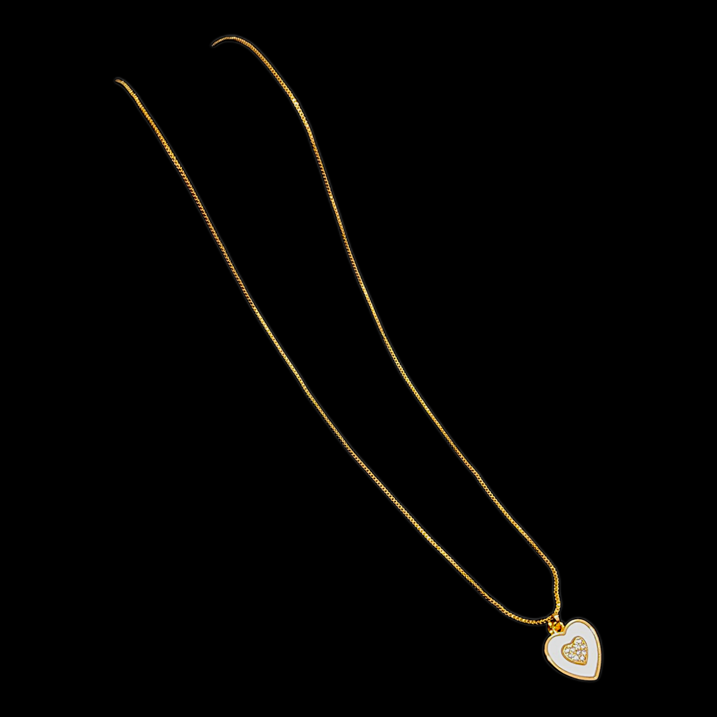 Heart Shell Pendent Chain - My Golden Wish