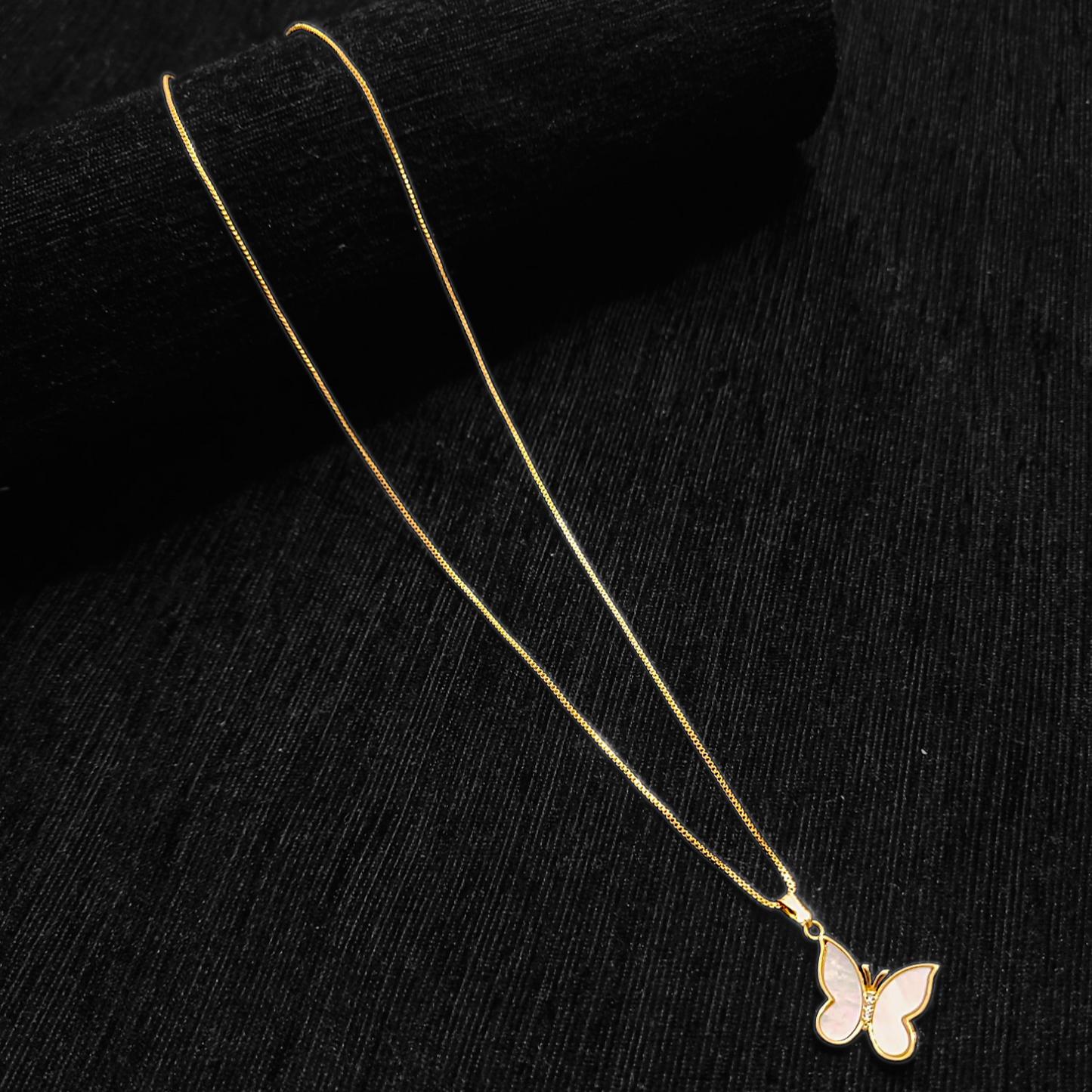 Butterfly Shell Pendent Chain - My Golden Wish