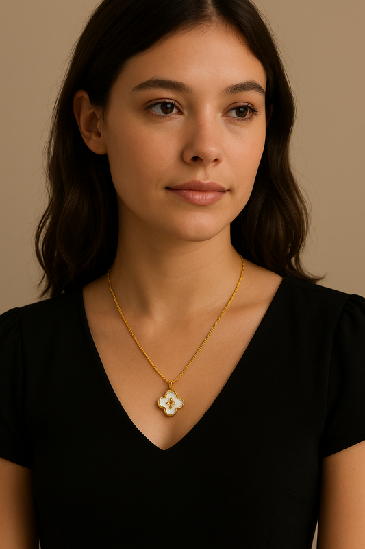 Flower Shell Pendent Chain - My Golden Wish