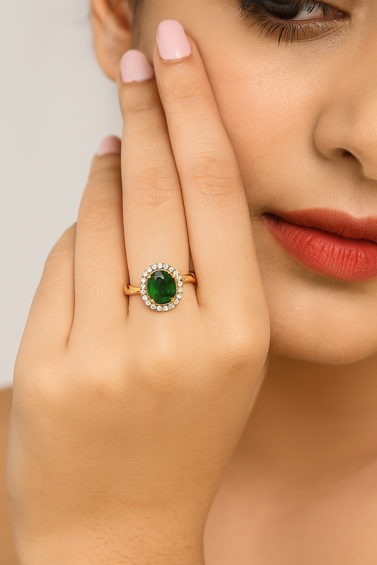 Golden Emerald Ring - I - My Golden Wish