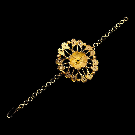 Spiral Flower Armlet ( Bajuband) - My Golden Wish