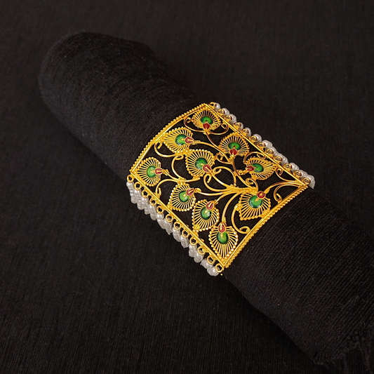 Feather Minakari Broad Pearl Mantasa - My Golden Wish