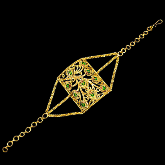 Meenakari Feather Mantasa - My Golden Wish