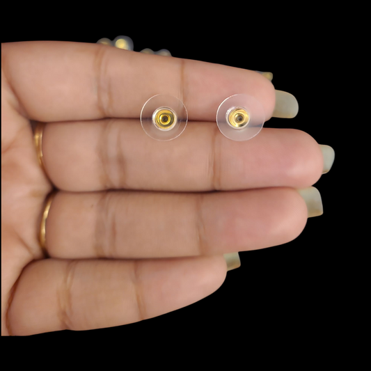 10 Pair Premium Quality Ear Back Stoppers Push Buttons - My Golden Wish