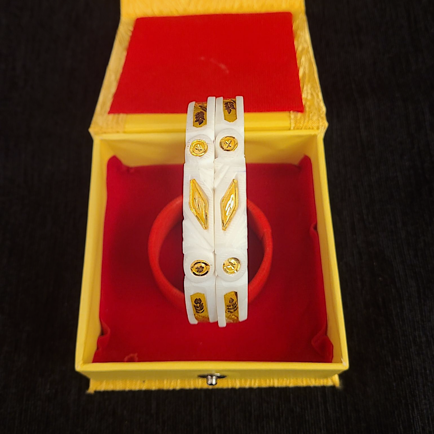 Gold Plated Diamond Paat Original Sankha