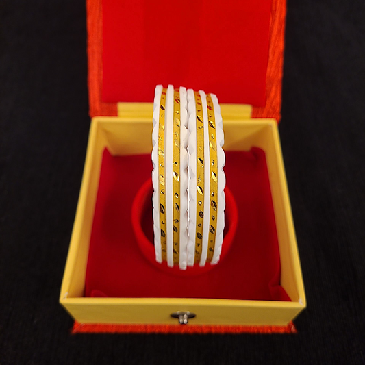 Gold Plated Double Paat Original Sankha - My Golden Wish